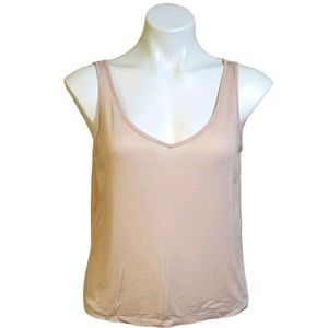 Prologue Deep V-neck Tank Top Blush Women's Size Small NWOT